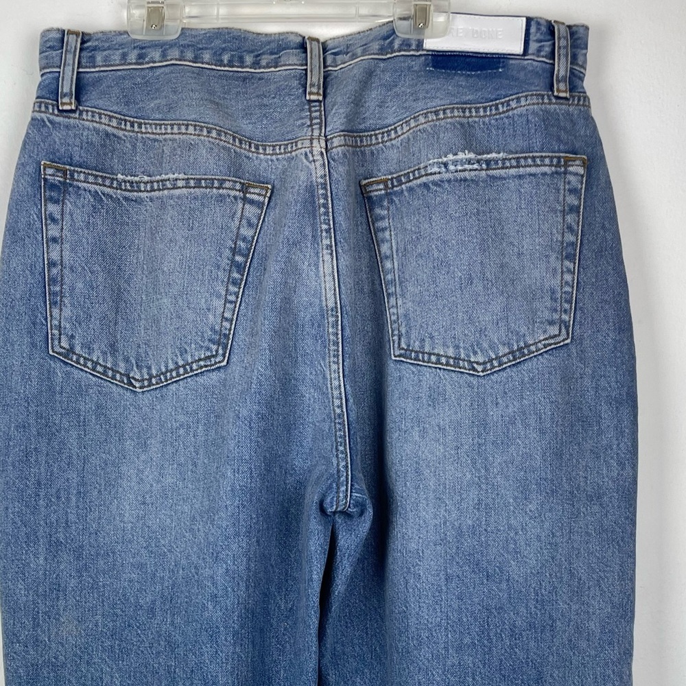 NEW RE/DONE 70s Ultra High Rise Stove Pipe Button Fly Jeans Size 32 - Picture 9 of 16